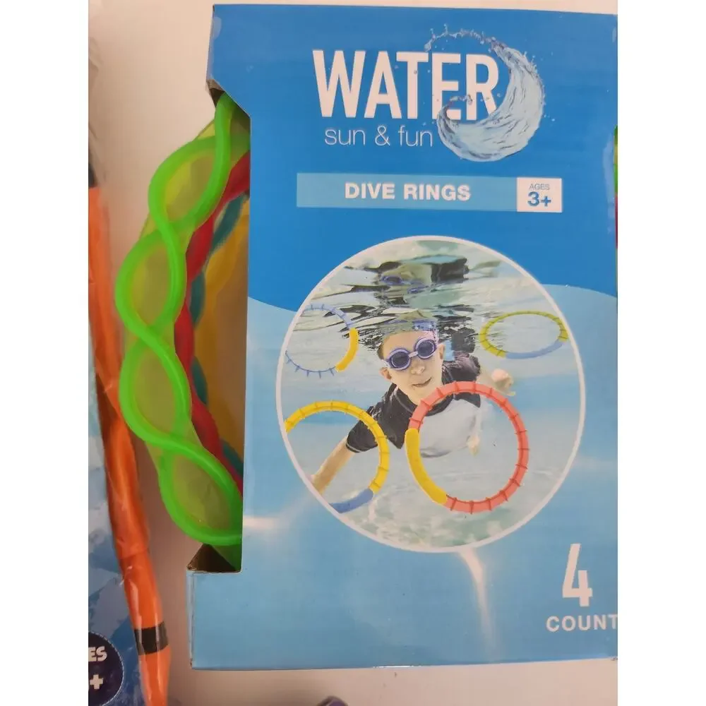 New Pool toys inflatable nemo fish dive sticks and mermaid googles
